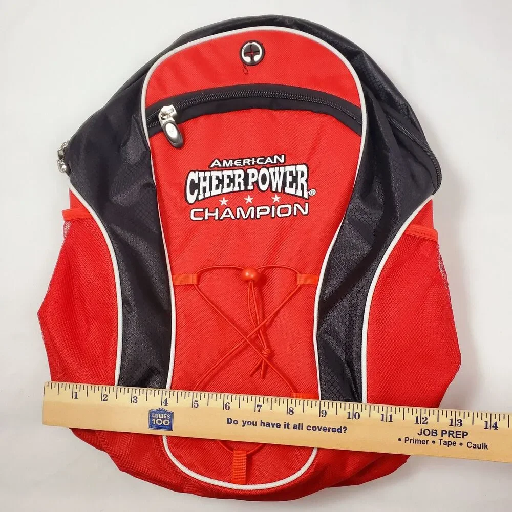 American Cheer Power Champion Backpack Cheerleader Competition Red Girls Gear